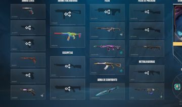 Conta com faca champions 21 e vct lockin