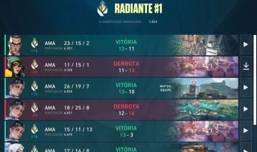CONTA VALORANT TOP 1 BR