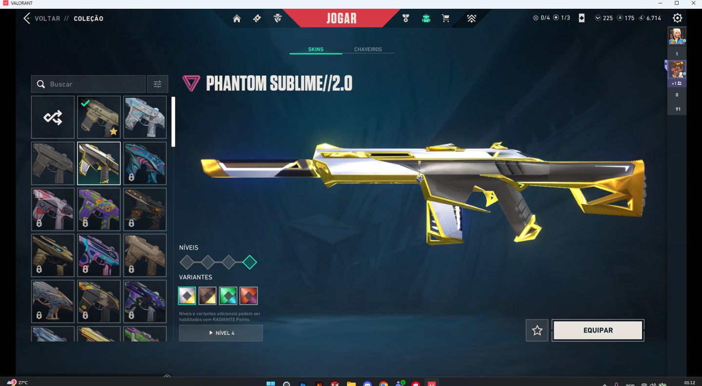 CONTA VALORANT | VCT LOCK//IN RARA | VANDAL SINGULARIDADE + ÍON | PHANTOM RECON