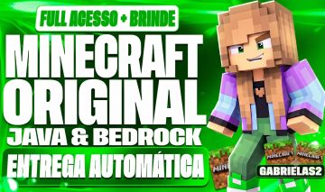 Minecraft Java+bedrock Original(full Acesso Permanente)entrega Automatica+brinde