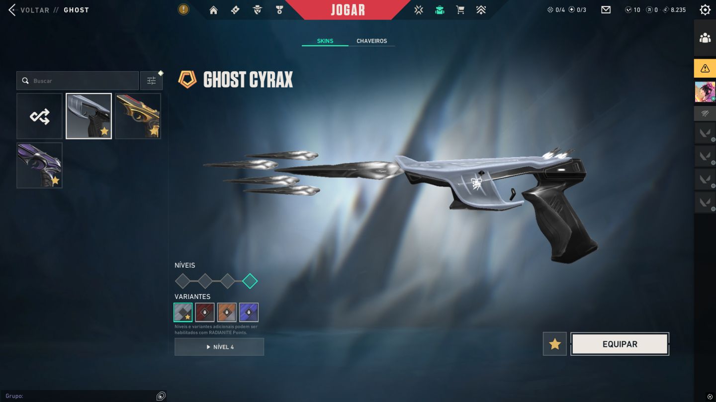 CONTA VALORANT ASC 1 FULL ACESSO CHAVEIRO DE RAD V26 E V25 VARIAS SKINS