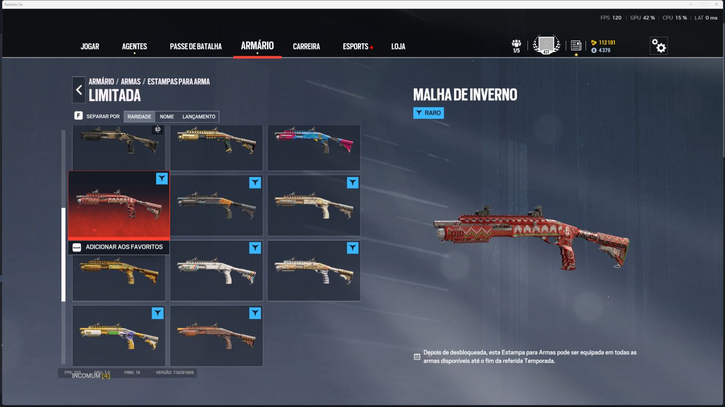 Conta Rainbow six r6 nvl 477 completa 2015