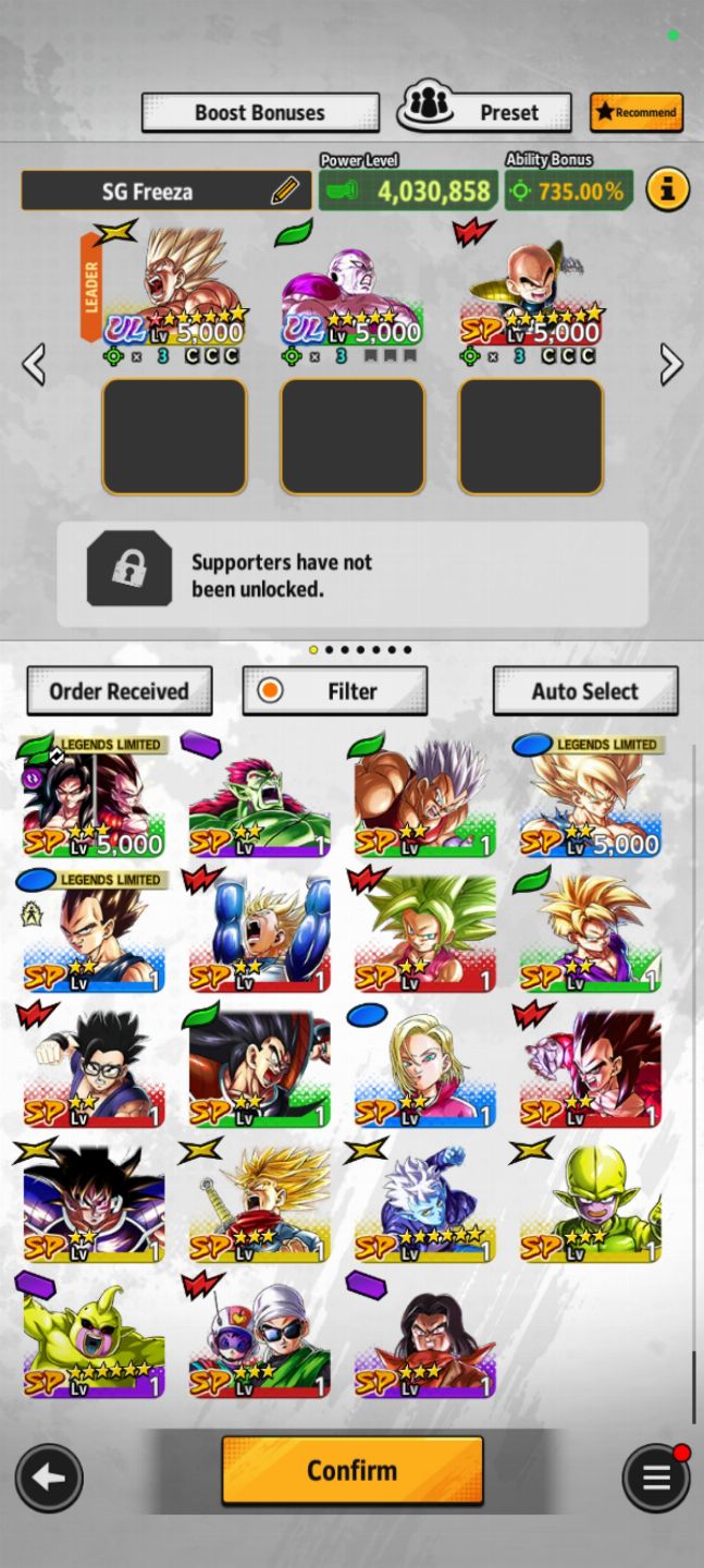 Conta Dragon Ball Legends Com Goku SSJ Ultra com 8 estrelas + Freeza Ultra