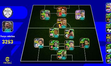 CONTA EFOOTBALL COM CR7 BIG TIME/ HAZARD BIG TIME/ BALE BLITZ CURLE/ CRUYF