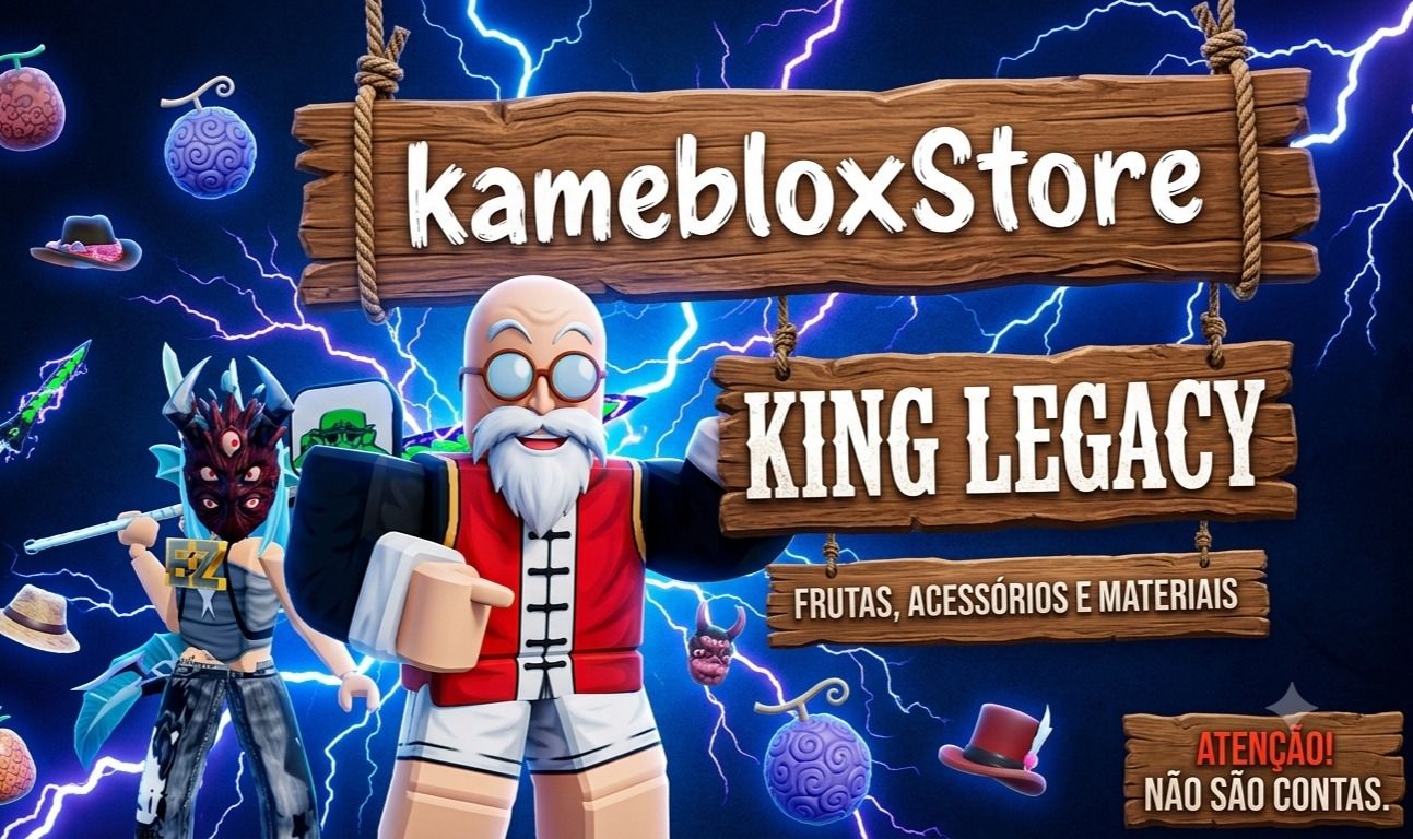 LOJA KING LEGACY: FRUTAS FÍSICAS | ACESSÓRIOS | ESPADAS | MATERIAIS | SERVIÇOS