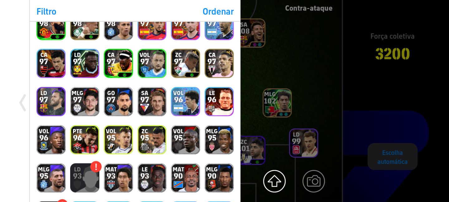 CONTA EFOOTBALL MESSI BIG TIME E ÉPICOS