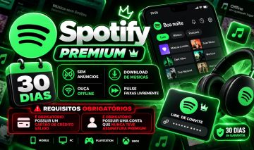 Spotify Premium 30 Dias | Link Convite | Exige Cartão de Crédito!ENTREGA MANUAL