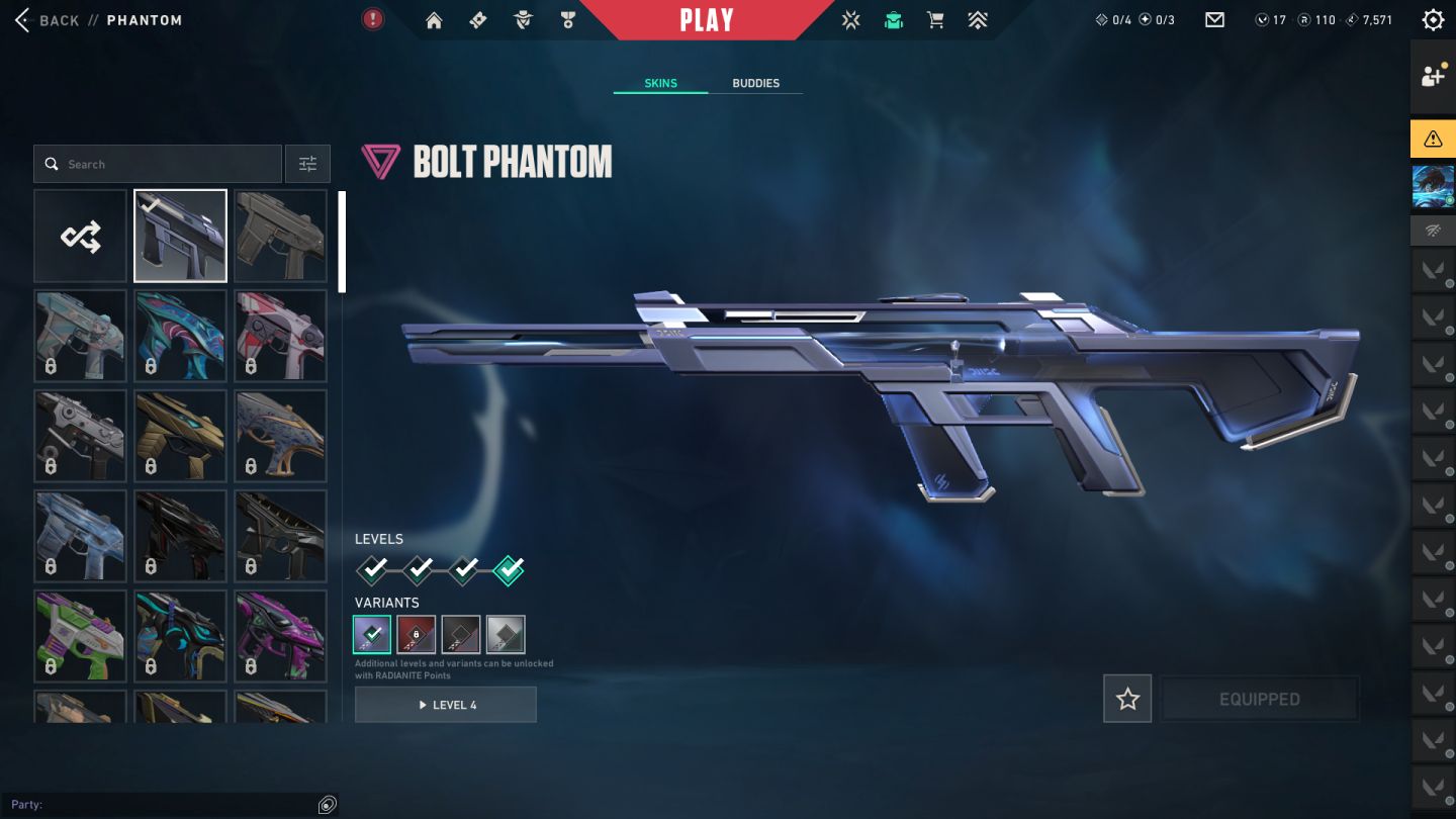 Conta valorant peak diamante 2, pacote bolt + varias skins