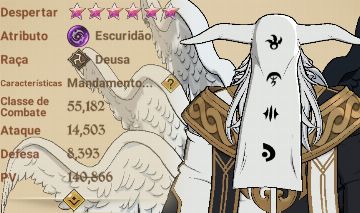 Conta 7DS com alguns personagens topp