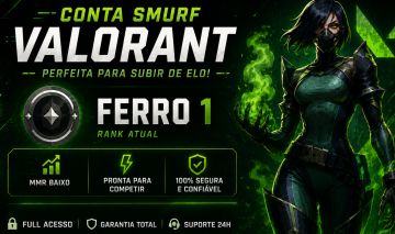 CONTA VALORANT SMURF PRATA 1 0 PDL