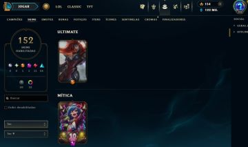Full Acesso - 152 Skins - 150 Campeões - Level 398 Super Promoção!!!