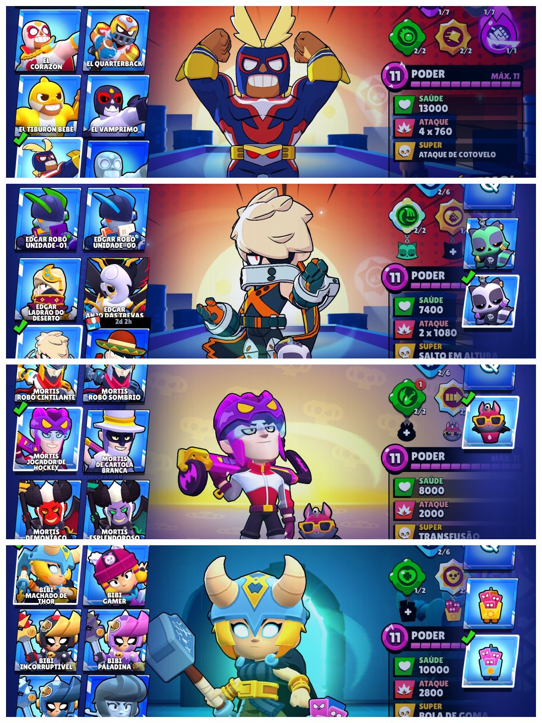 Conta Full mais de 500 Skins 44 Lendárias e 44 míticas vejam fotos e descrição