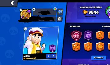 Conta de Brawl stars, com skins muito raras !!!!