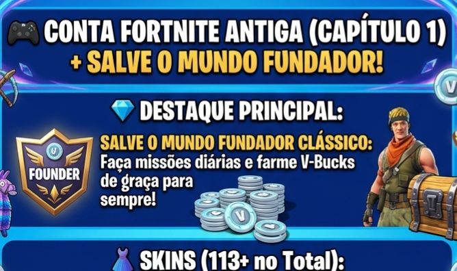 Conta Fortnite Cap 1.0 (Melhor da ggmax)