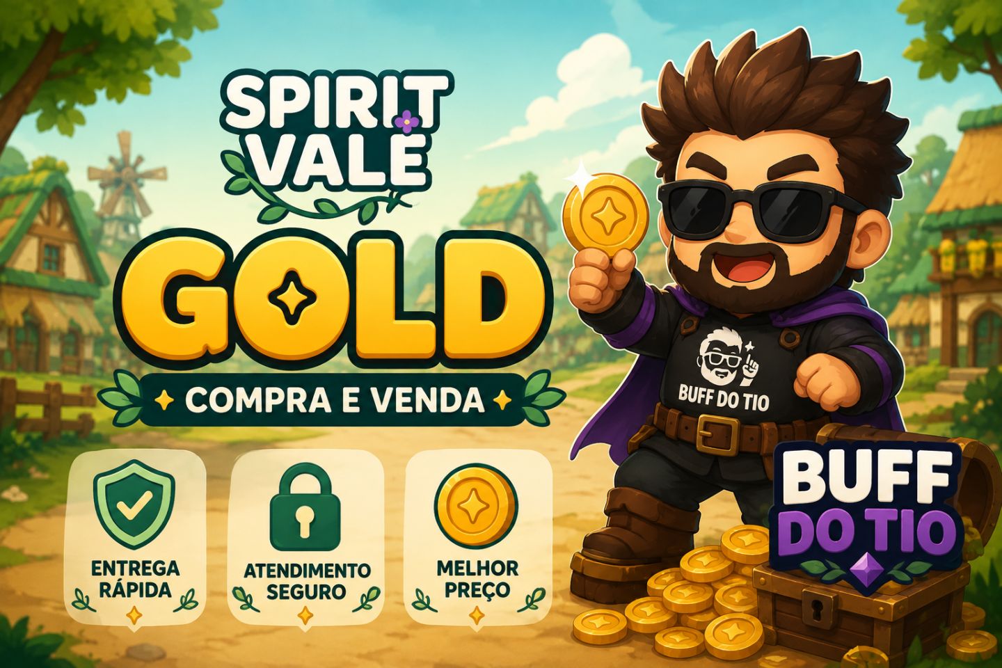 SpiritVale | Gold | TIO MANTRAS | SEGURO | FARM MANUAL