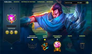 SKIN SWAIN ROSA DE CRISTAL + [ CONTA MAIN SUPORTE ] + [ TROCA NICK ]