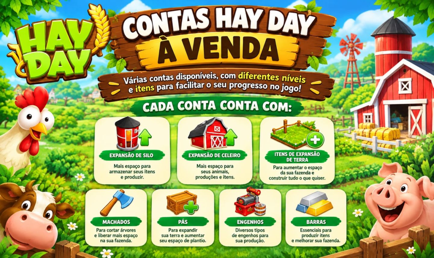 CONTAS HAY DAY SUPORTE