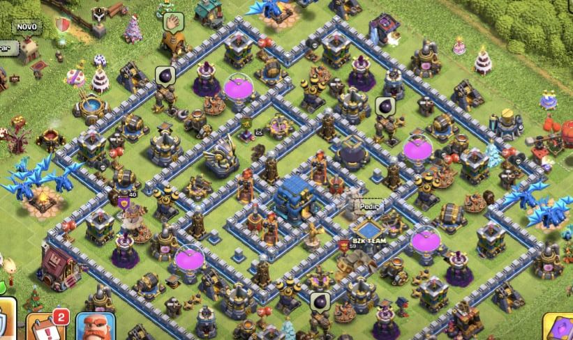 CONTA DE CLASH OF CLANS ANTIGA (2016) COM ARVORE DE NATAL DESSE ANO!!!