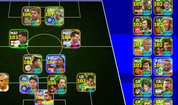 CONTA EFOOTBAL COM ADRIANO, PACK DO LAMINE E MESSI, MOURINHO MUITO COMPLETA