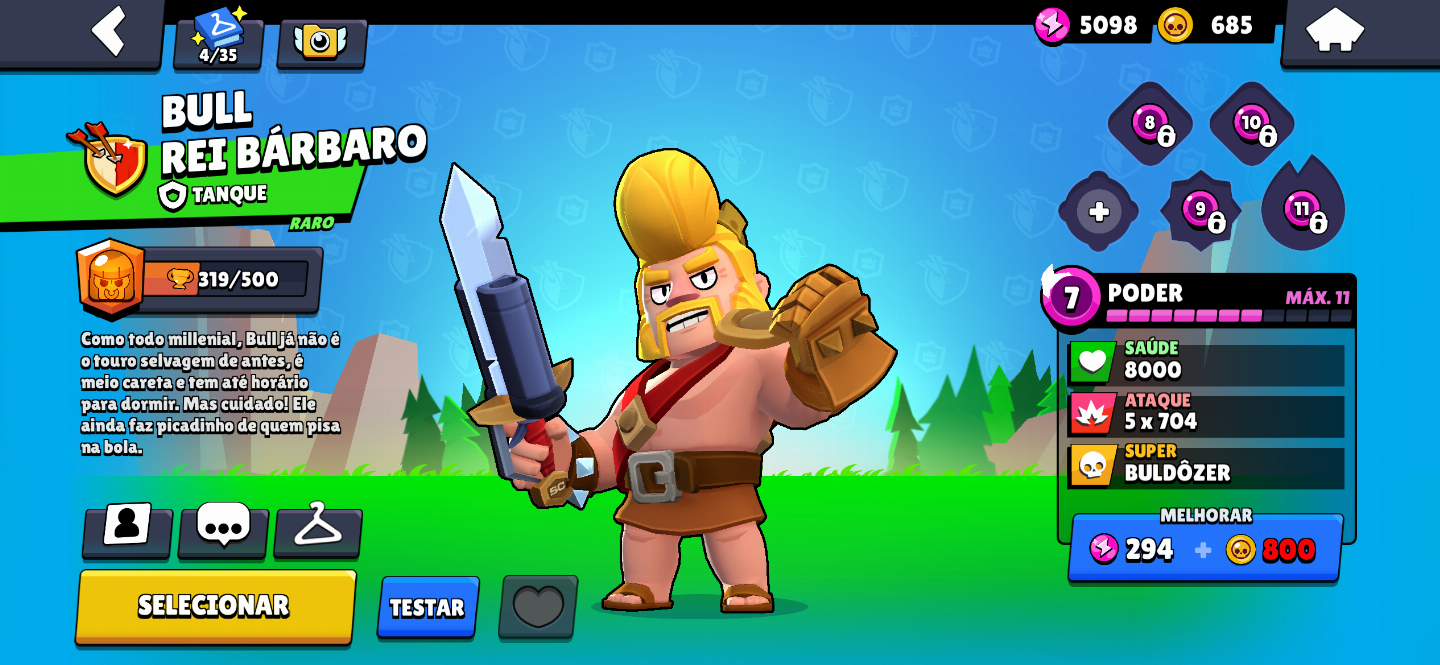 CONTA BRAWL STARS RARA (CRIADA EM 2020) 13.3K TROFÉUS | 112 SKINS