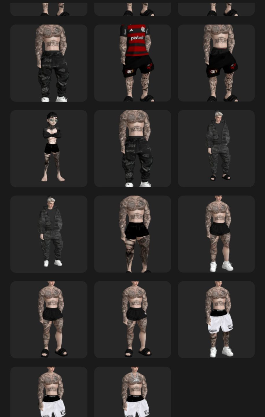 CONTA IMVU MASCULINA RICA COM MAIS DE 30 ACESSÓRIOS E VESTUÁRIO
