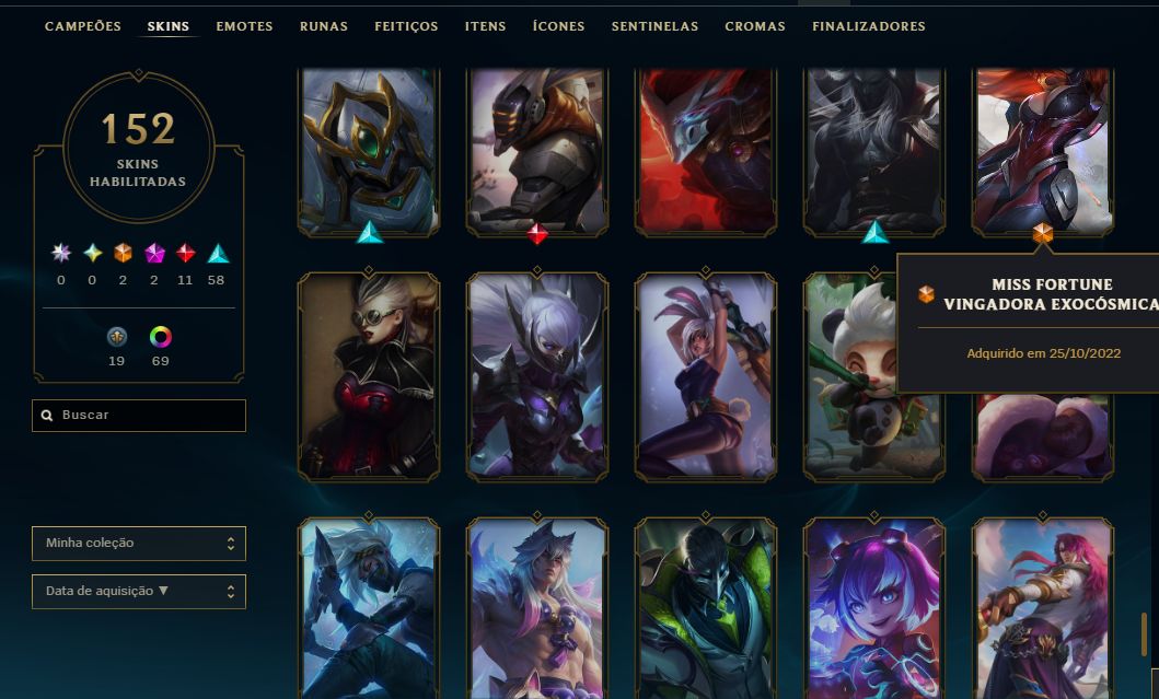 CONTA LoL/Vava 152 SKINS: YONE PRESTÍGIO, ANIVERSIVIR, SKINS ULTIMATE