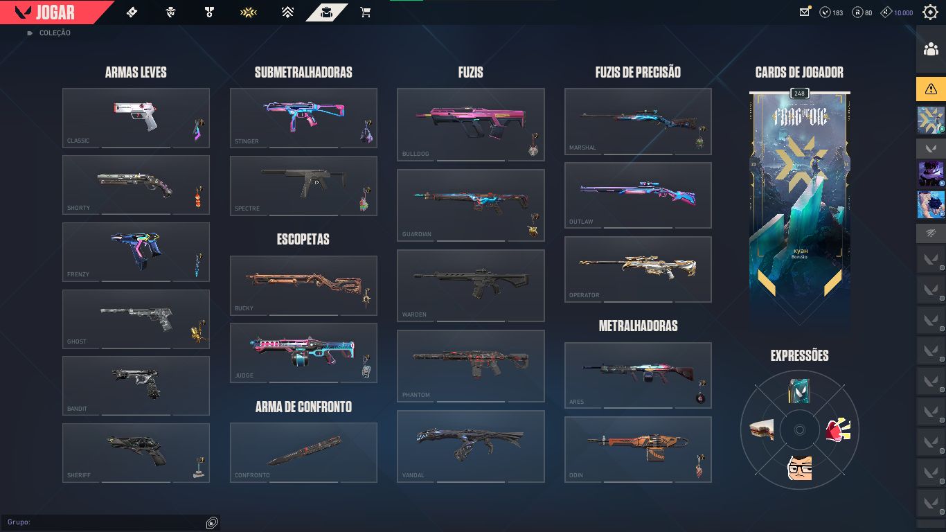 CONTA VALORANT FULL ACESSO PLATINA COM EMAIL ALTERAVEL CHEIA DE SKIN