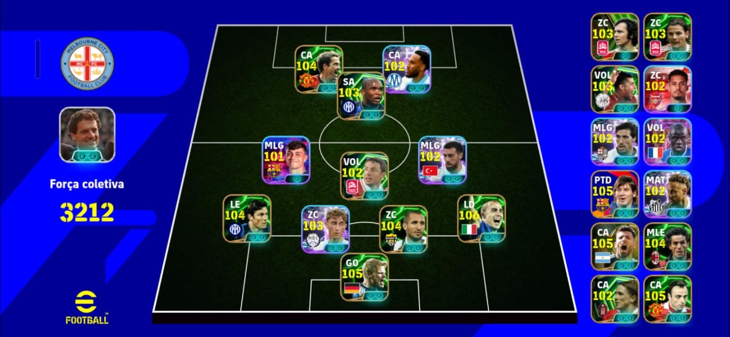 CONTA EFOOTBALL MUITO BRABA