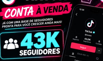 Conta Tiktok monetizada 43k de seguidores!