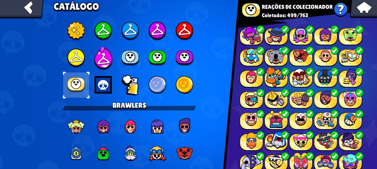 CONTA ENDGAME 53K+ TROFÉUS | 106/106 BRAWLERS (TODOS)/ MUITAS SKINS ÉPICAS RARA