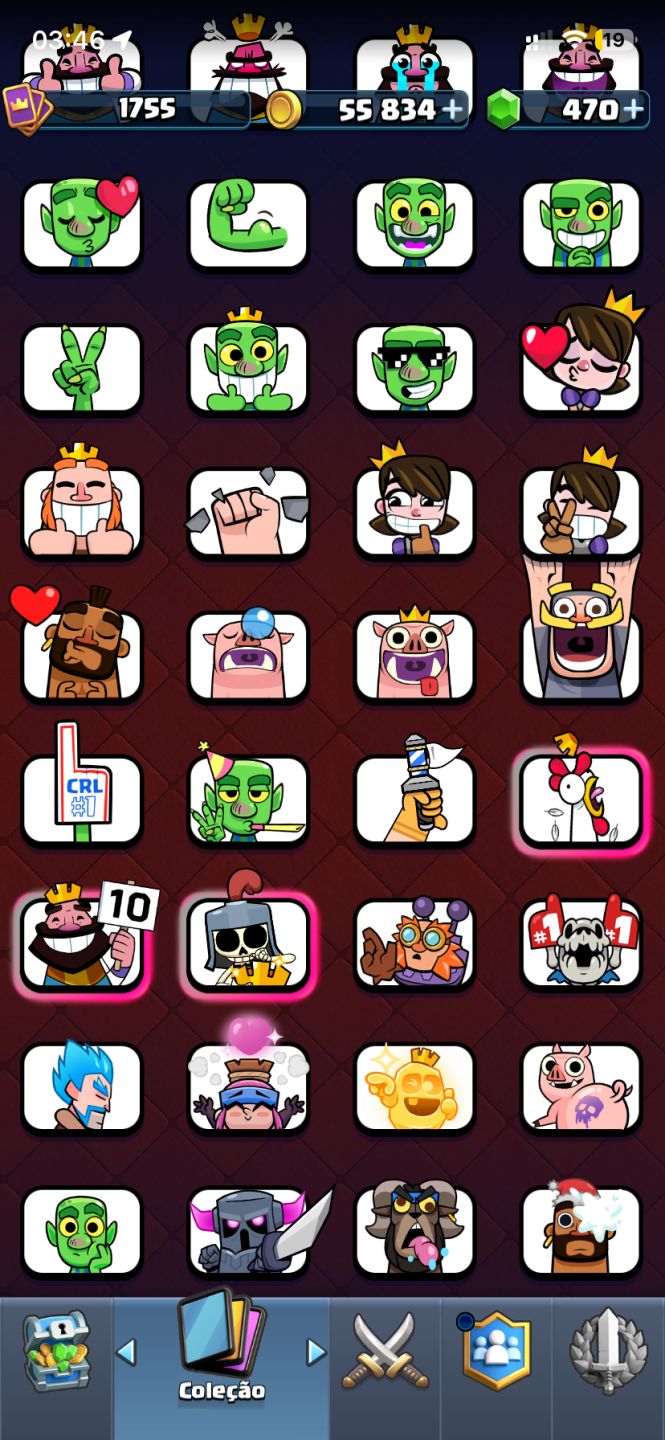 Conta Clash Royale + Clash of Clans | 10 Anos | 16 Evoluções | Rei 16 | CV13