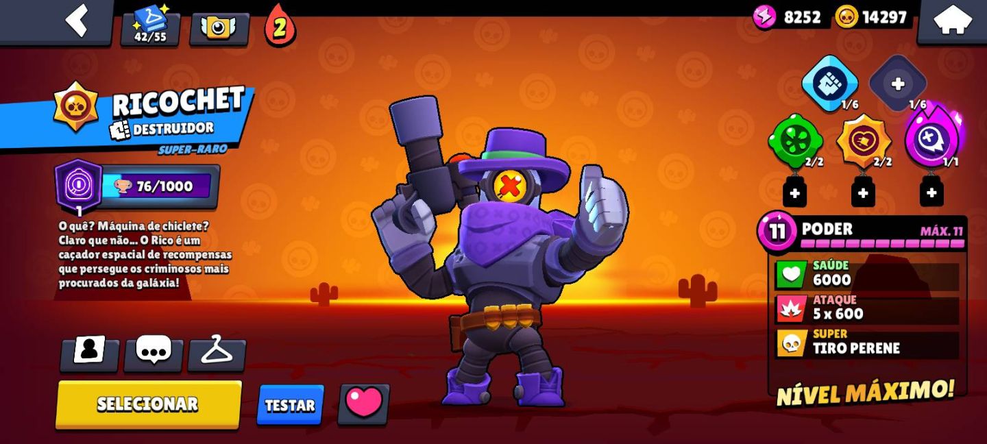 Conta brawl star muito rara 100k trofeus