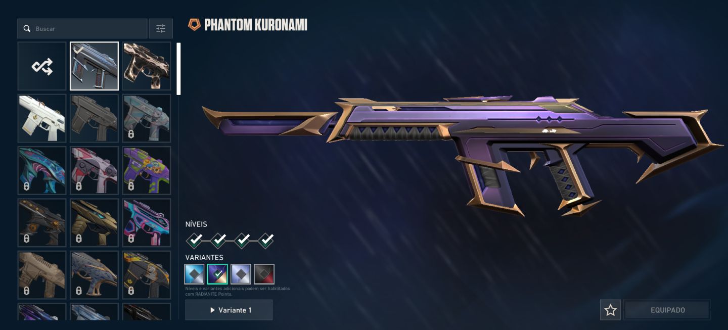 Conta Valorant Gold 2 | Skins Premium: Kuronami, Íon, Netuno e Fúria de Gaia
