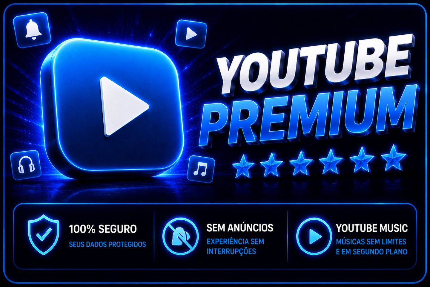 Acessos Premium: CapCut, Canva, YouTube e Mais