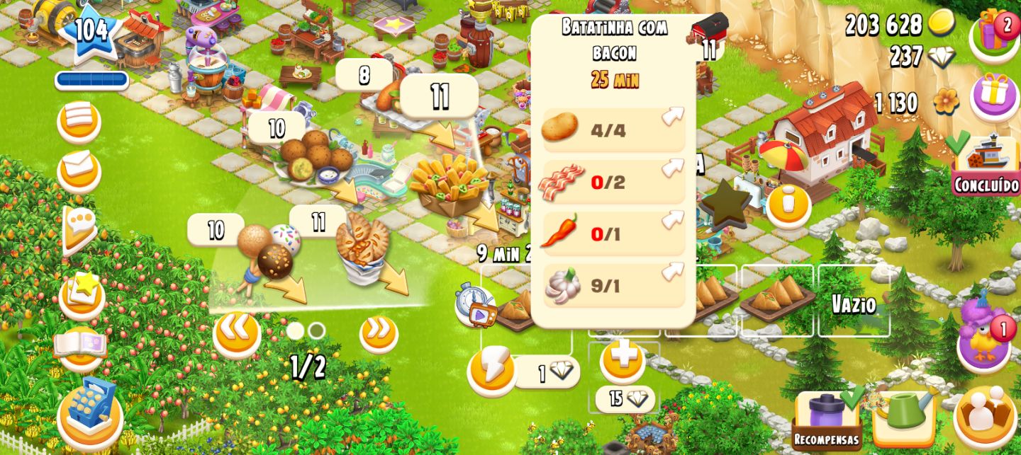 Vende-se Fazenda Hay Day! Nível: 104 (Única dona)