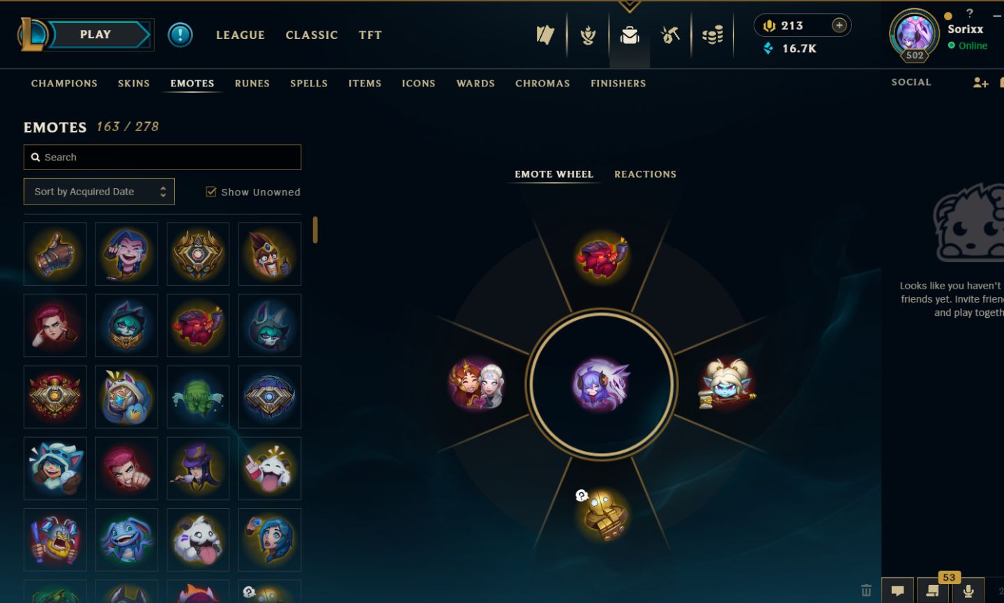 Conta de League of Legends datada de 2015 e unranked.