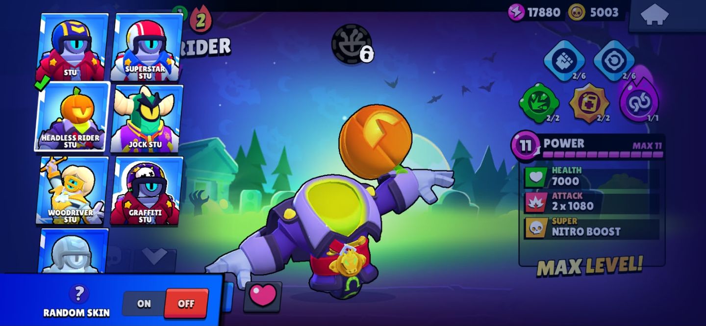 Conta de brawl stars com shelly estelar/Rico old/barley mago/papai mike