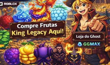 FRUTAS FÍSICAS/KING LEGACY/FRUTA DEMON/FRUTA PTER/DRAGON/LOJA GHOST /ESPADAS