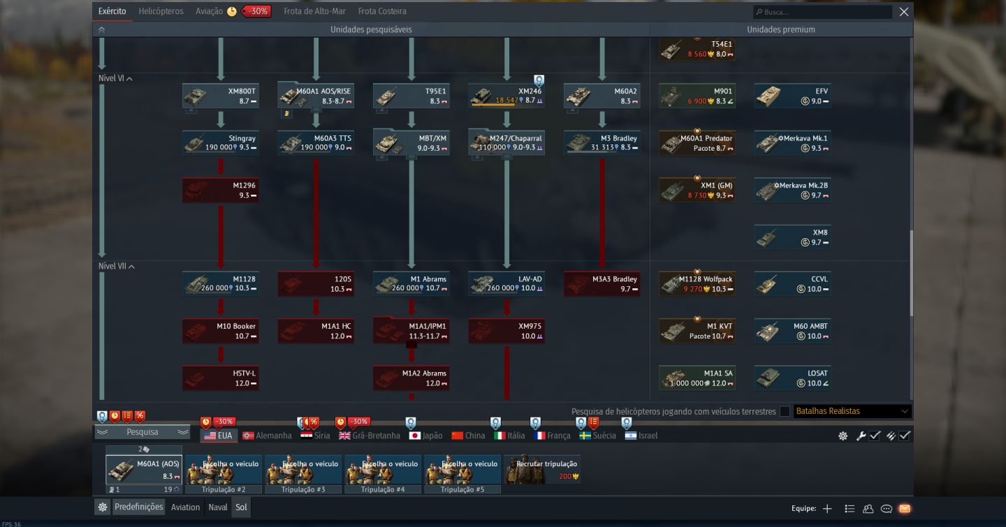 CONTA WAR THUNDER TOP TIER: URRS, UK, ISRAEL, MID TIER: EUA, ALEMANHA, FRANÇA.