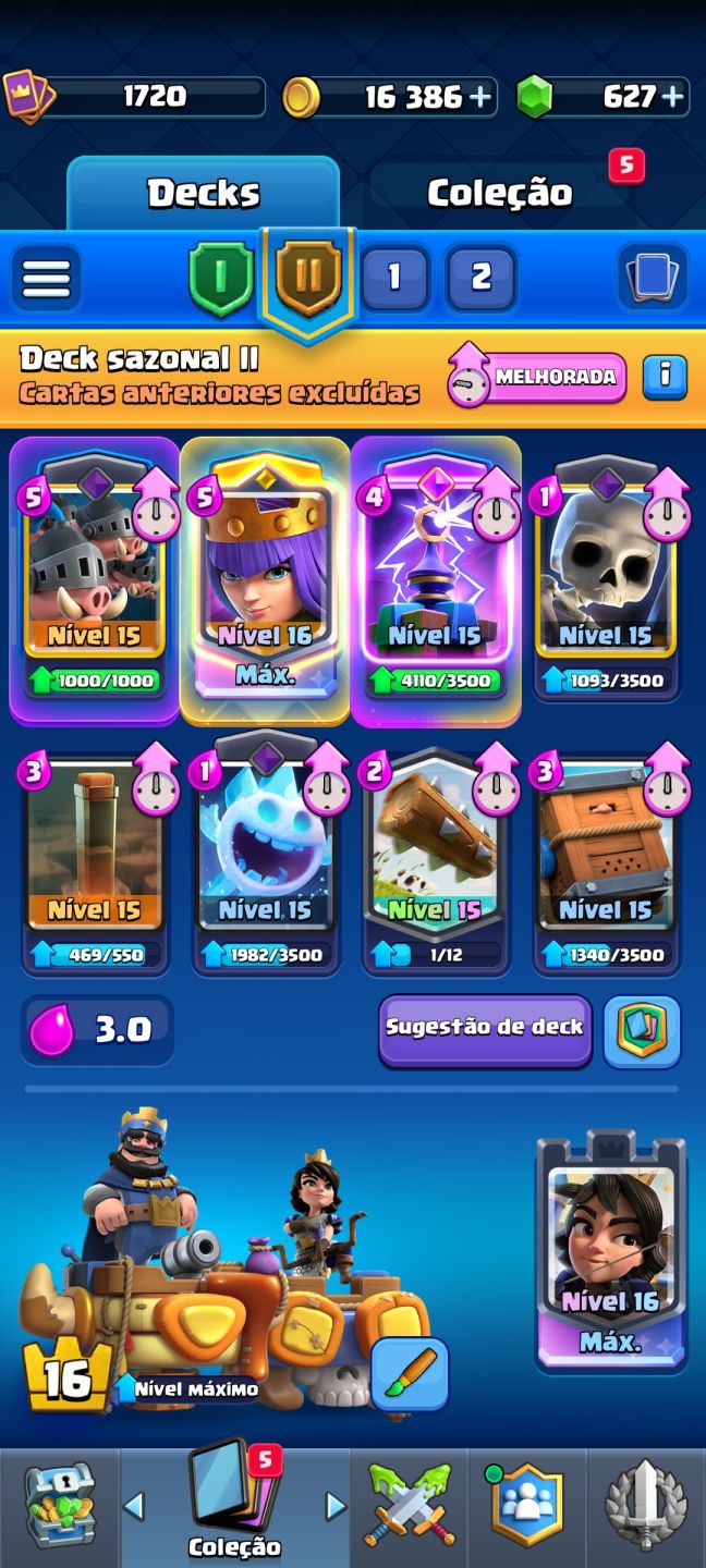 Conta Clash Royale 14500 troféus