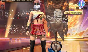 Conta Free Fire antiga, várias skins femininas