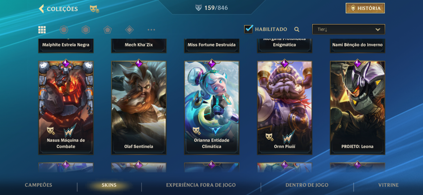 CONTA WILD RIFT CHALLANGER COM SKIN JINX NOVA