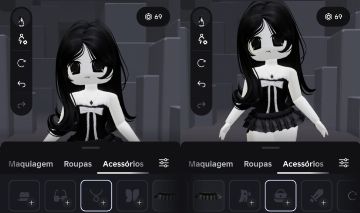 Conta Roblox Aesthetic/Gótica | 2 Pacotes Animação PAGOS (186 + 149 R$)
