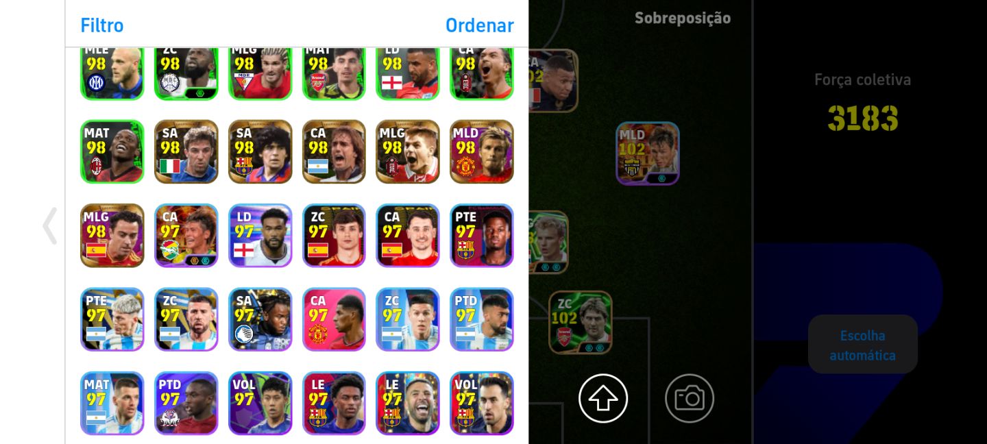 CONTA EFOOTBALL MUITO RARA!! TIME LEGENDS PES 21+CARTAS RARAS E ANTIGAS!!