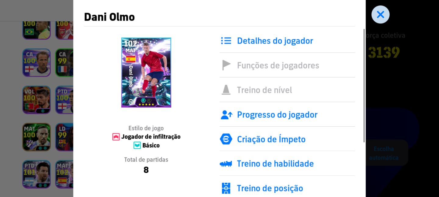 Conta efootball com épicos e show times
