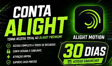CONTA ALIGHT MOTION PREMIUM 30 DIAS