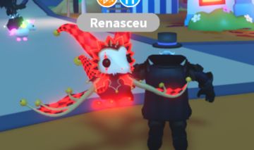 CONTA COM DRAGAO BOBO DA CORTE (JESTER) NEON FR!
