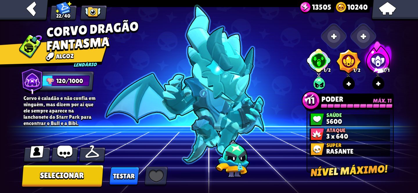 CONTA BRAWSTARS COM MESTRE + PRO PASS CORVO