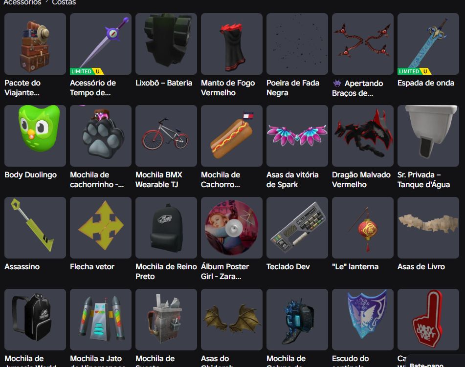 CONTA ROBLOX COM MUITAS PERM, RICA EM BLOXFRUITS E NO ROBLOX