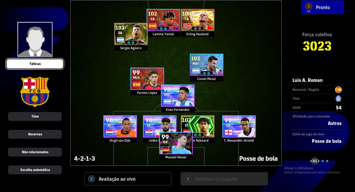 CONTA eFOOTBALL | HAALAND BIG TIME 108 | RIJKAARD ÉPICO 103 | AGÜERO ÉPICO 103